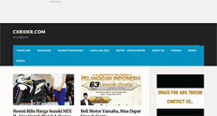 Desktop Screenshot of cxrider.com